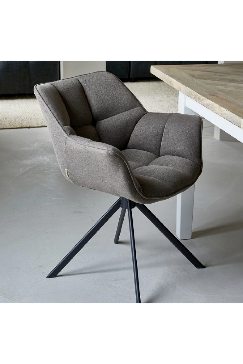 Linen Swivel Dining Chair | Rivièra Maison Carnaby | Oroatrade.com