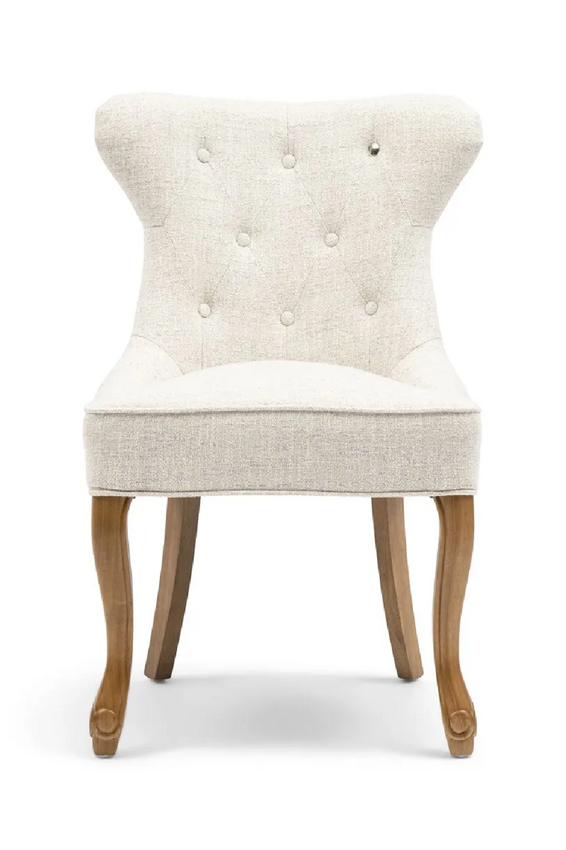 White Tweed Tufted Dining Chair | Rivièra Maison George | Oroatrade.com