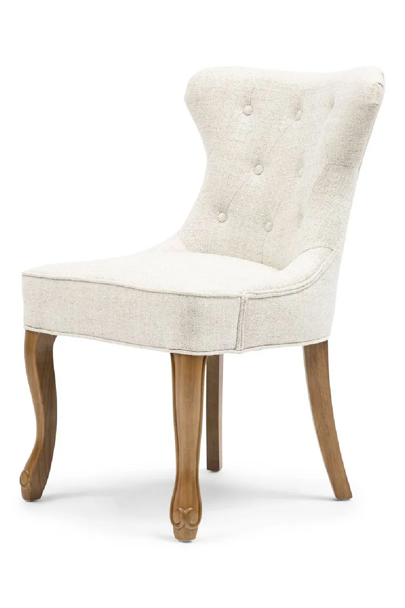 White Tweed Tufted Dining Chair | Rivièra Maison George | Oroatrade.com