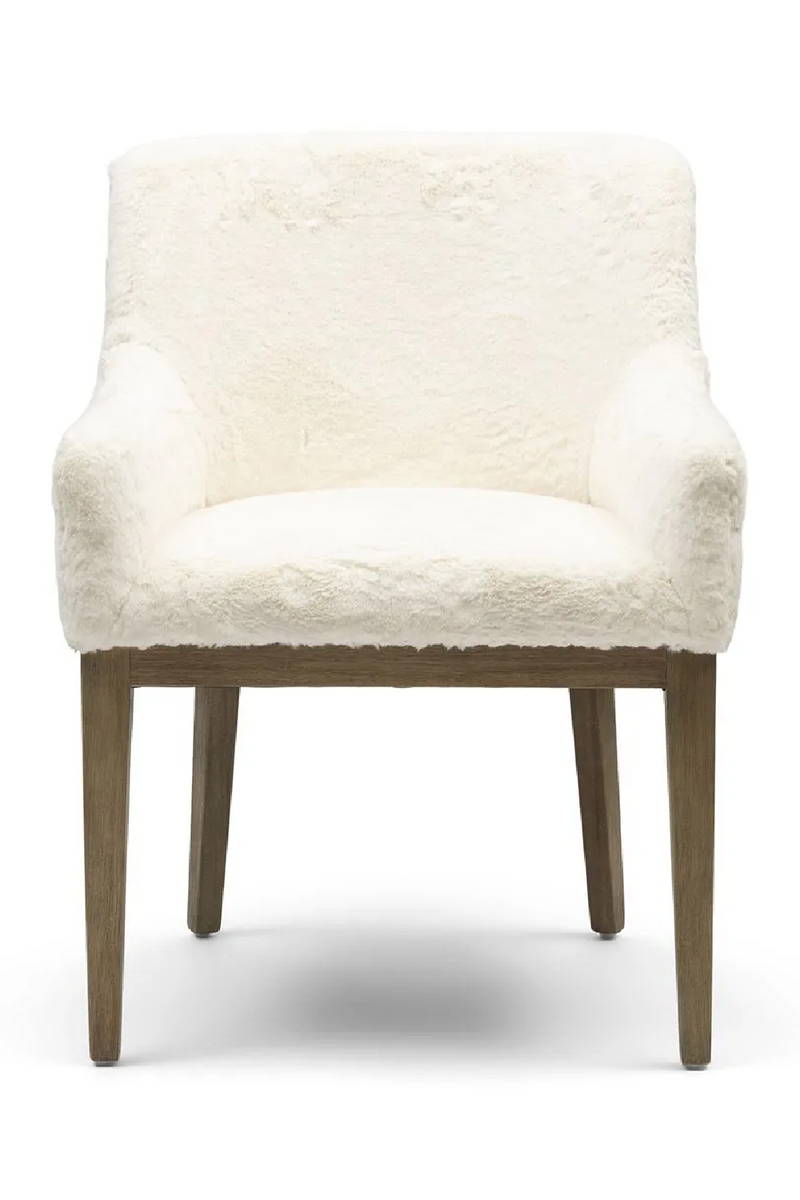 White Fur Dining Chair | Rivièra Maison Whistler | Oroatrade.com