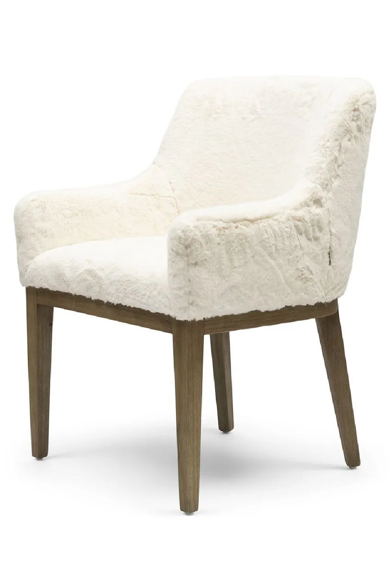 White Fur Dining Chair | Rivièra Maison Whistler | Oroatrade.com