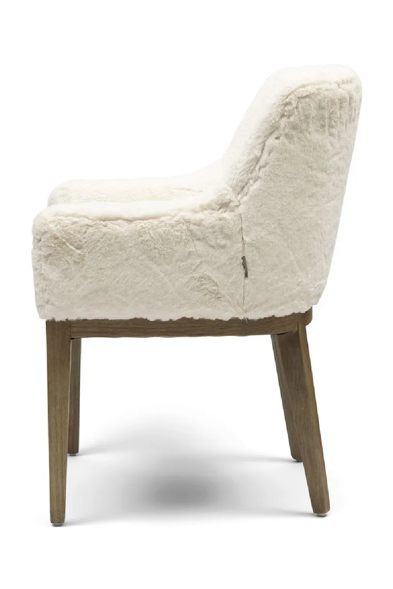 White Fur Dining Chair | Rivièra Maison Whistler | Oroatrade.com