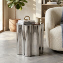 Hospitality furniture - Silver Organic-Shaped Side Table - www.oroatrade.com