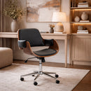 Hospitality furniture - Wood and Black Office Chair - www.oroatrade.com