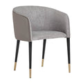 Hospitality furniture - Fabric & Leather Dining Armchair - www.oroatrade.com