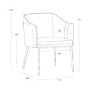 Hospitality furniture - Leather-Inspired Dining Chair - www.oroatrade.com