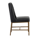 Hospitality furniture - Diamond-Stitched Leather-Inspired Dining Chairs (2) - www.oroatrade.com
