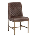 Hospitality furniture - Diamond-Stitched Leather-Inspired Dining Chairs (2) - www.oroatrade.com
