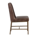 Hospitality furniture - Diamond-Stitched Leather-Inspired Dining Chairs (2) - www.oroatrade.com