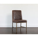 Hospitality furniture - Diamond-Stitched Leather-Inspired Dining Chairs (2) - www.oroatrade.com