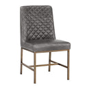 Hospitality furniture - Diamond-Stitched Leather-Inspired Dining Chairs (2) - www.oroatrade.com