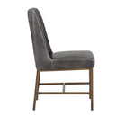 Hospitality furniture - Diamond-Stitched Leather-Inspired Dining Chairs (2) - www.oroatrade.com