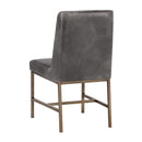 Hospitality furniture - Diamond-Stitched Leather-Inspired Dining Chairs (2) - www.oroatrade.com
