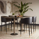 Hospitality furniture - Gray Fabric & Leather Bar Stool - www.oroatrade.com