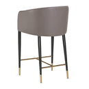 Hospitality furniture - Taupe Leather Counter Stool - www.oroatrade.com