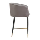 Hospitality furniture - Taupe Leather Counter Stool - www.oroatrade.com