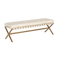 Hospitality furniture - Button Tufted Leather Bench - www.oroatrade.com
