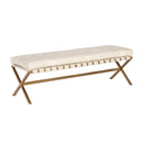 Hospitality furniture - Button Tufted Leather Bench - www.oroatrade.com