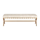 Hospitality furniture - Button Tufted Leather Bench - www.oroatrade.com