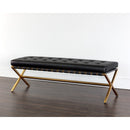 Hospitality furniture - Button Tufted Leather Bench - www.oroatrade.com