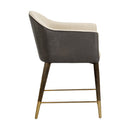 Hospitality furniture - Cream Leather Dining Armchair - www.oroatrade.com