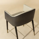 Hospitality furniture - Cream Leather Dining Armchair - www.oroatrade.com