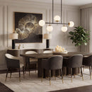 Hospitality furniture - Cream Leather Dining Armchair - www.oroatrade.com