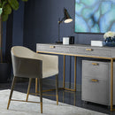 Hospitality furniture - Cream Leather Dining Armchair - www.oroatrade.com