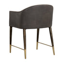 Hospitality furniture - Cream Leather Dining Armchair - www.oroatrade.com