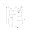 Hospitality furniture - Leather Inspired Counter Stool - www.oroatrade.com