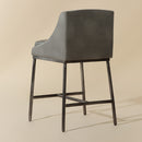 Hospitality furniture - Gray Leather Seat Counter Stool - www.oroatrade.com