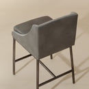 Hospitality furniture - Gray Leather Seat Counter Stool - www.oroatrade.com