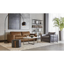 Hospitality furniture - Black Leather-Inspired Ottoman - www.oroatrade.com