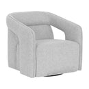 Hospitality furniture - Fabric Upholstered Swivel Lounge Chair - www.oroatrade.com
