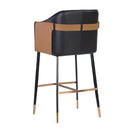 Hospitality furniture - Two-Toned Leather Bar Stool - www.oroatrade.com