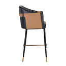 Hospitality furniture - Two-Toned Leather Bar Stool - www.oroatrade.com