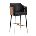 Hospitality furniture - Two-Toned Leather Bar Stool - www.oroatrade.com