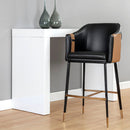 Hospitality furniture - Two-Toned Leather Bar Stool - www.oroatrade.com