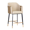 Hospitality furniture - Two-Toned Leather Counter Stool - www.oroatrade.com