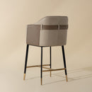 Hospitality furniture - Two-Toned Leather Counter Stool - www.oroatrade.com