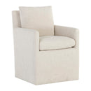 Hospitality furniture - Linen Wheeled Dining Chair - www.oroatrade.com