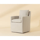 Hospitality furniture - Linen Wheeled Dining Chair - www.oroatrade.com