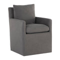 Hospitality furniture - Linen Wheeled Dining Chair - www.oroatrade.com