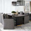 Hospitality furniture - Linen Wheeled Dining Chair - www.oroatrade.com