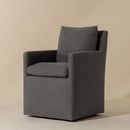 Hospitality furniture - Linen Wheeled Dining Chair - www.oroatrade.com