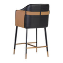 Hospitality furniture - Two-Toned Leather Counter Stool - www.oroatrade.com