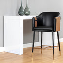 Hospitality furniture - Two-Toned Leather Counter Stool - www.oroatrade.com