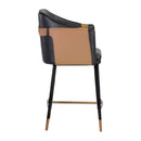 Hospitality furniture - Two-Toned Leather Counter Stool - www.oroatrade.com
