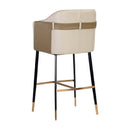 Hospitality furniture - Two-Toned Leather Bar Stool - www.oroatrade.com