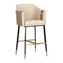 Hospitality furniture - Two-Toned Leather Bar Stool - www.oroatrade.com